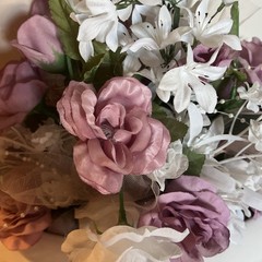 Silk Flower Bouquet Light Pink Wedding Table Centerpiece Decor