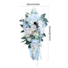 Artificial Bridal Cascading Bouquet for Wedding Ceremony and Anniversary