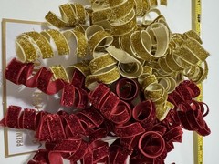 8 Count 6” Large Curly Bows for Gift Wrapping Curling Ribbon Assorted
