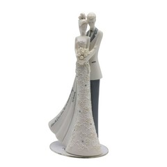 Love Count the Ways Dancing Couple Wedding Cake Topper