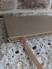Paper Destiny Elegant Gold Guestbook, 9″x7″ Wedding NWT 2016
