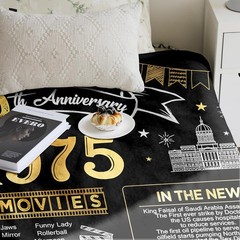 50th Wedding Anniversary Blanket Gift 50th Wedding Anniversary Gift 60Lx50W