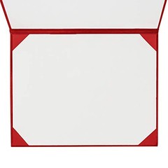 8.5″x11″ Smooth Padded Diploma Cover Certificate Holder 1 Pack Red