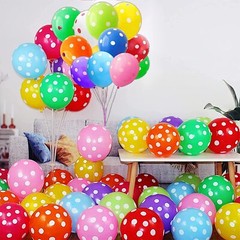 20 X Polka Dot Spotty Balloons 12″ LATEX BIRTHDAY PARTY DECORATION BALLOONS