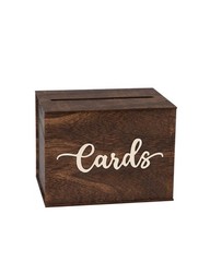 1 PCS Wood Wedding Card Box With Lid Envelope Money Gift Post Box 12×9 In