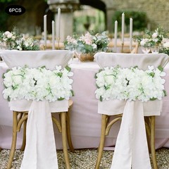 6*Artificial Flower Wall Panel Floral Wall Backdrop Wedding Venue Decor 50*20cm