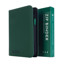 Vault X 4 Pocket Zip Binder 160 Cards Exo-Tec Material 20 Side-Loading Pages