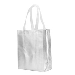 12 Pcs 8x4x10 Inches Reusable Silver Gift Bag Favor Bags for Party Wedding Ch…