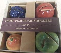 Fruit Place Card Holders (8) Sur La Table Boho Summer Garden Party New w/o Box