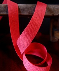 5/8″ Linen Cotton Blend Ribbon 25 Yard Roll – 6 Color Choices