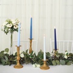 12 Blue Premium 10″ Taper Candles Unscented Dinner Party Wedding Decorations