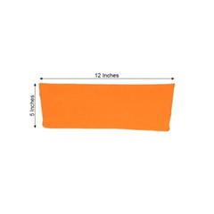 10 Orange Spandex STRETCHABLE CHAIR SASHES Wedding Party Decorations SALE