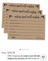 112-Advice and Well Wishes/Wedding and Bridal Shower Guest/VARIETY PACK