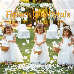 300 PCS Real White Rose Petals for Wedding, 2.82Oz Fresh Rose Petals for Flower