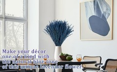 2 Bundles 350 Stems Dried Blue Lavender Flowers, 17″ Dried Lavender