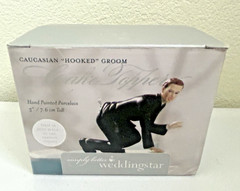 Caucasian Hooked Groom Cake Topper by Weddingstar