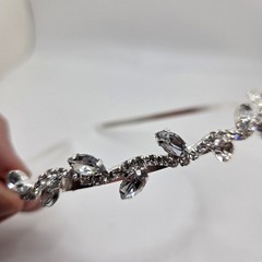 Trisen Silver Rhinestone Bridal Headband Wedding Prom Party Hair Accessory