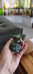 Round Ribbed Glass Taper CANDLE HOLDERS Centerpieces Party Events