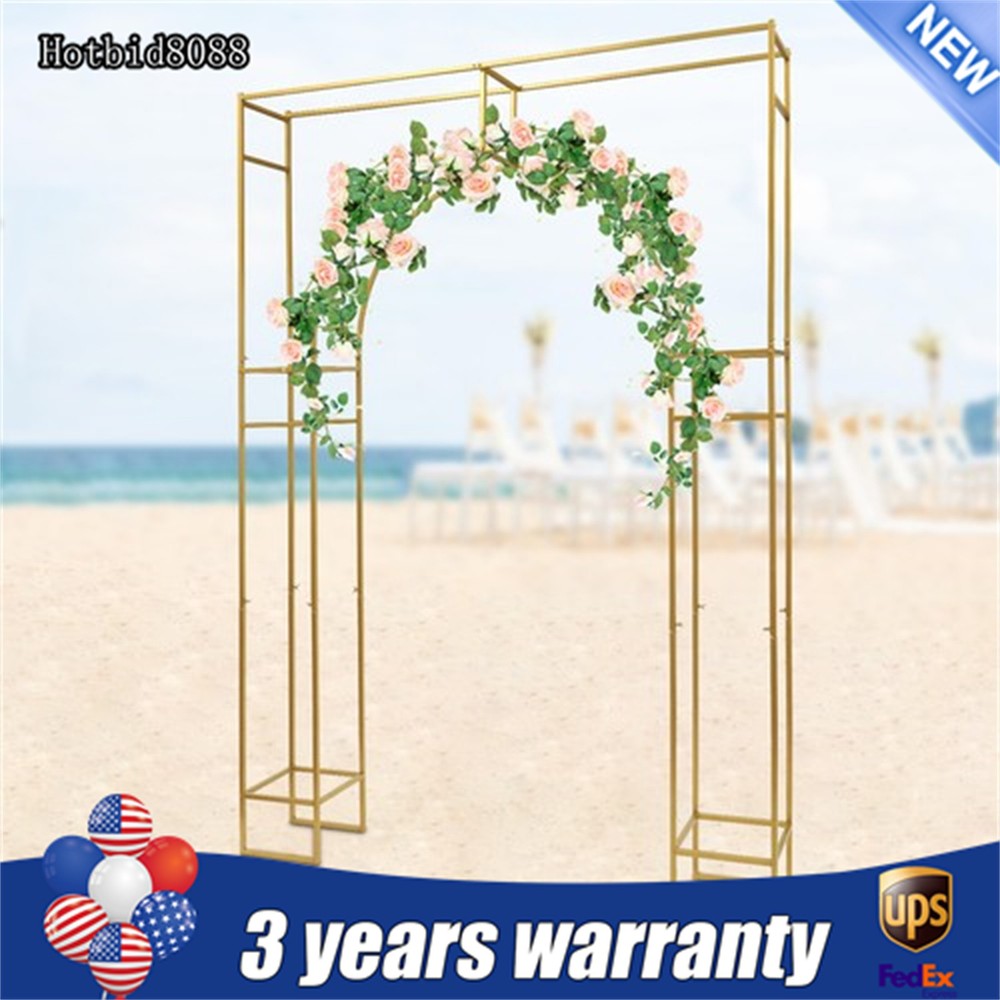 Free Standing Wedding Arch Backdrop Stand Square Metal Balloon Arch Stand