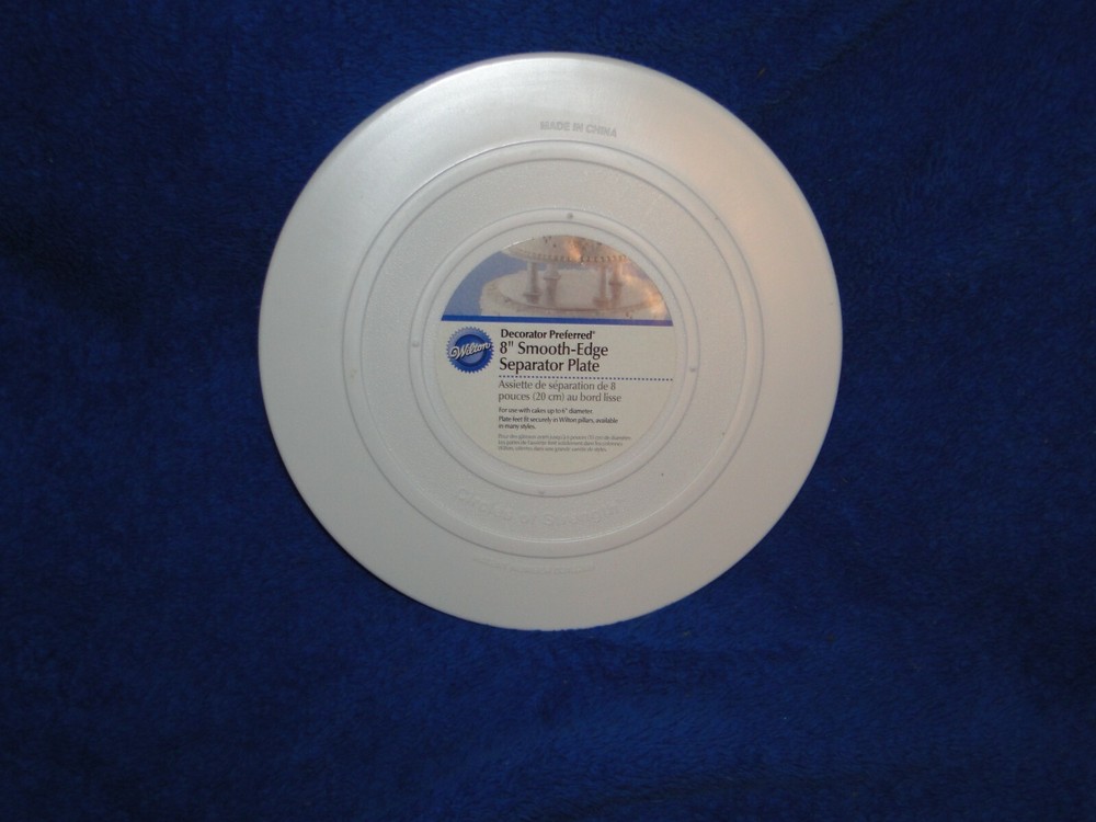 New Wilton Decorator Preferred Smooth Edge Separator 8″ Plate 302-4102