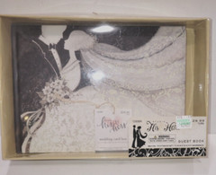 Wedding Guest Book Studio His & Hers Formal Black & White NEW in Original Box