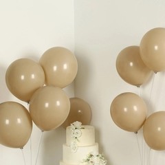 50 TAUPE 12″ Biodegradable Latex Matte Pastel Balloons Party Wedding Decorations