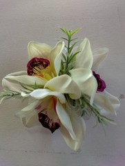 Hand Made orchid wrist Corsage