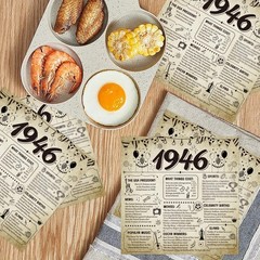 80th Birthday Disposable Paper Napkins Party Decorations, 1946 80th Vintage B…
