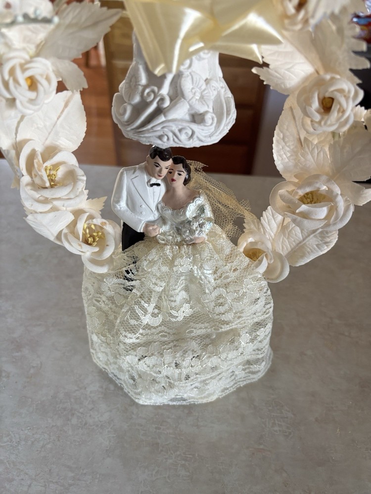 Vintage Wedding Cake Topper Anniversary Celebration