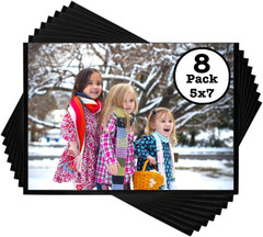 8 Pack 5×7 Inch Magnetic Photo Sleeves Picture Frames for Refrigerator