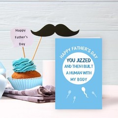 Nchigedy Funny Father’s Day Card from Wife Girlfriend, Rude Fathers Day Card …