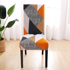 1/4/6pcs Spandex Stretch Printed Chair Covers Dining Room Slipcovers Home Decor