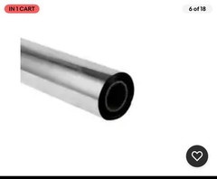 Silver Mirror Aisle Runner Roll for Wedding 3.3×33 ft, Metallic PVC Aisle