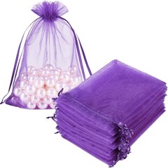 100× Golden Drawstring Organza Pouches Wedding Candy Gift Jewelry Bags 4″x6″ US
