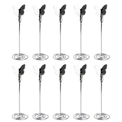 10PCS Table Number Holder Name Place Card Holder with Butterfly Menu Memo Cli…