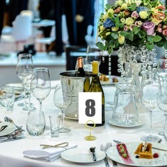 40PCS Table Number Holders, Place Cards Holder, Mini Food Labels Menu Holder, Ph