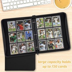 GERMUN 9 Pocket Card Binder, Premium Zip Trading Card Binder, 720 Double Side…