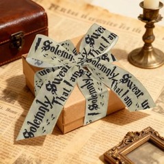 2.5″ x 10 Yard Magic Witchcraft Ribbons for Bows – Wired Edge – Preppy Sorcerer