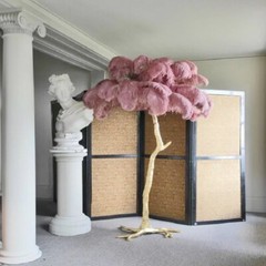 Dark Blush Pink 100 Pieces Ostrich Feathers 12-14 inches Wedding Centerpices