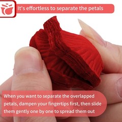 Uvaluefeet 1000 Pcs Artificial Fake Rose Petals,Flower 1000Pcs, Dark Red