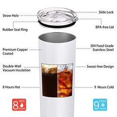 Mr and Mrs Gift Set, Mr and Mrs Stainless Steel Insulated 1 Black and White