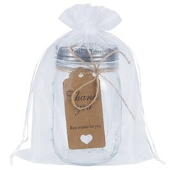 100pcs Sheer Organza Bags White, 6 x 9 inches Christmas Wedding Shower white