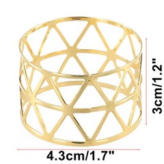 6x Alloy Napkin Rings Wedding Towel Holder /Buckle Dinner Table Party Banquet.