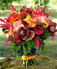 1 Natural wedding bouquet flowers