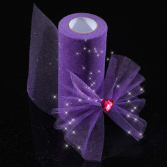 Glitter Tulle Roll Sparkling Tulle Ribbon Fabric Spool for Wedding Decoration Gi