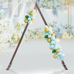 Polygonal Wooden Wedding Arch Flower Frame Backdrop Stand Birthday Venue Arbor