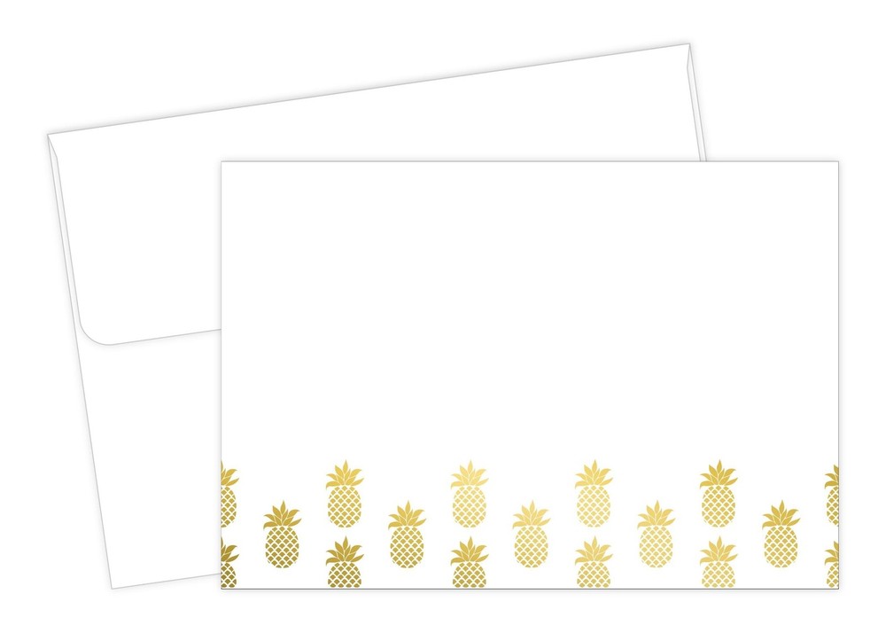 Great Papers! Golden Pineapples Thank You Card, 4.875″ x 3.375″, 50 count