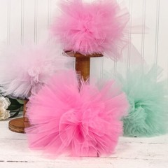Threadart Mega Roll Premium Tulle Fabric – 6″x100yd For Decorations & Wedding