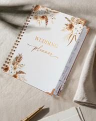 Beautiful Boho Wedding Planner Book and Organizer – Enhance Excitement and Makes