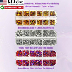 Afantti Hotfix Applicator Tool Rhinestone Setter Wand Tips Bedazzler Gun FROM US